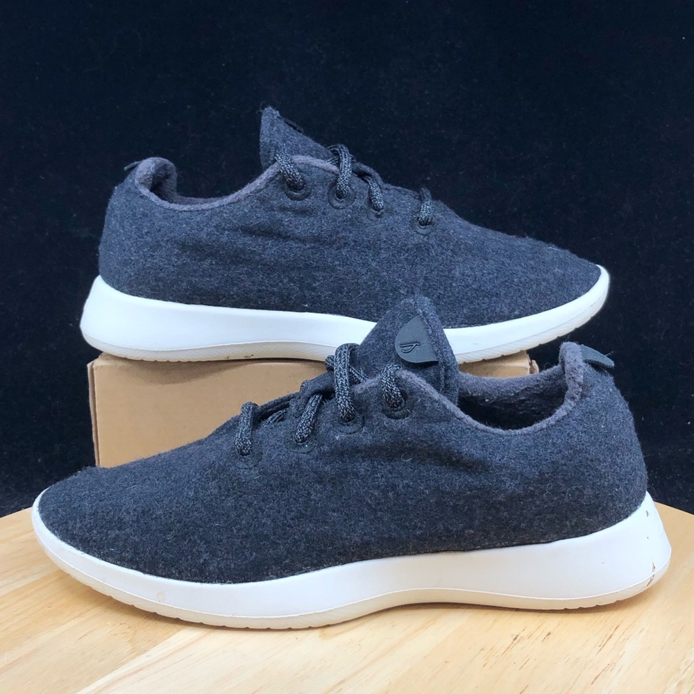 Allbirds Men's Wool Runners Natural Grey/Grey Sole Comfort Shoes size 8